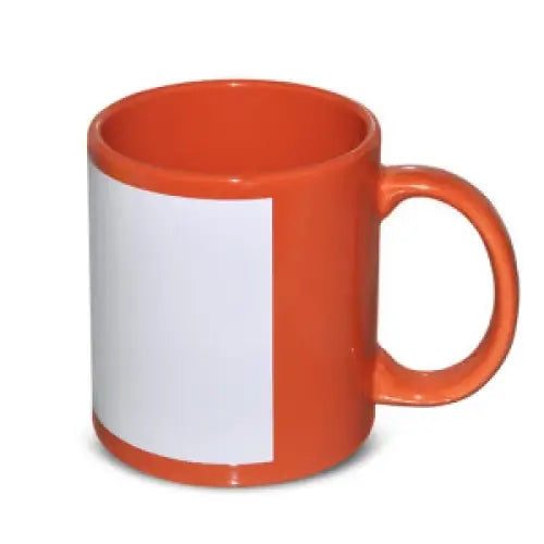 Orange/White Sublimation Mug - simple
